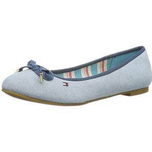 Tommy Hilfiger Amy 1D FW56817454 ballerina's voor dames, Blauw Chambray 464, 38 EU