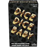 Bluf je weg naar succes met Dice Dice Baby - het ideale dobbelspel voor gezinnen en vrienden! Leeftijd 8+, 2-4 spelers.