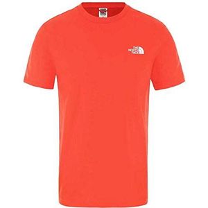 The North Face heren M S/S Simple Dome Te Fiery Red Tee