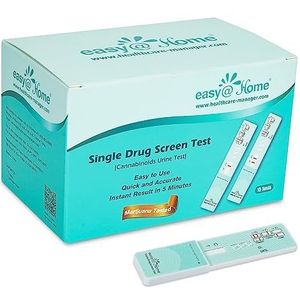 Easy@Home 15Ã— drugstest cannabis urine THC marihuana hasjisch enkel paneel - sneltest urineteststrips