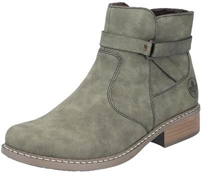 Rieker - Z4167 - Dameslaarzen - Groen - Zachte Binnenzool