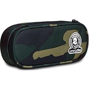 Invicta Round Plus-tas, camouflage, legergroen, school en vrije tijd