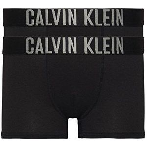 Calvin Klein Boxershorts voor jongens, set van 2 stuks, met stretch, zwart, One Size (fabrikanta maat: 8-10)