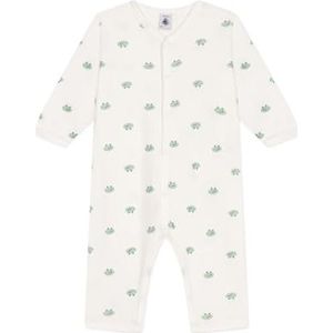 Petit Bateau Goede slaap zonder voeten voor kinderen, uniseks, Wit/Veelkleurig., 3 Maanden