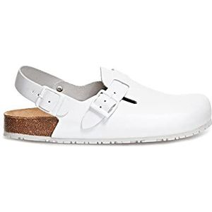 Abeba 8040 ""Natuur"" Beroepsklok Schoen, 36, Kleur: wit