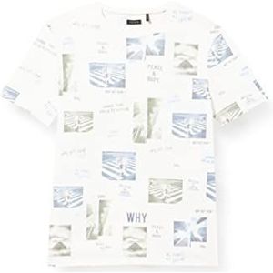 IKKS T-shirt voor jongens, Gebroken wit, 6 Jaren