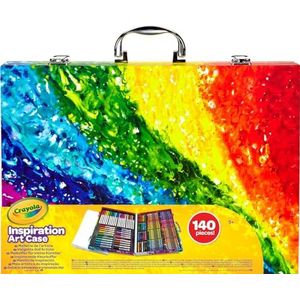 Crayola Inspiratie Kleurkoffer, Kleurkoffer met 140 Onderdelen, Geschikt Voor Kinderen Van 5-10 Jaar