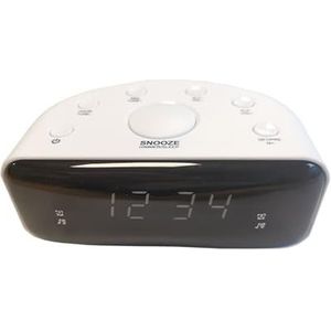 techno line WT469 wekkerradio met 2 x wekalarm (radio of alarmtoon), volumeregeling, kwartsklok