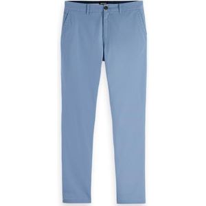Scotch & Soda - Stuart Chino - Washed Denim - Slim Fit Chinobroek - Taille 34 - Lengte 32