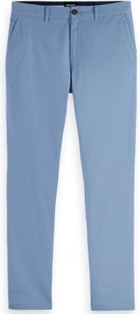 Scotch & Soda - Stuart Chino - Washed Denim - Slim Fit Chinobroek - Taille 34 - Lengte 32