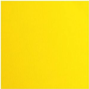 Vaessen Creative Florence Cardstock papier, geel, 216 gram/m², vierkant, 30,5 x 30,5 cm, 20 stuks, textuur, voor scrapbooking, kaarten maken, ponsen en ander papierknutselwerk