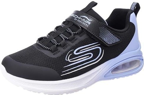 S-logo - Slip-on Sneakers - Zwart/Lila - Klittenbandsluiting - Laag