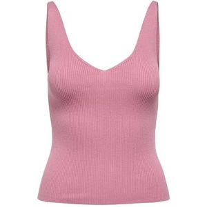 JDY - Gebreide Top - Mouwloos - V-Hals - Knit Fit