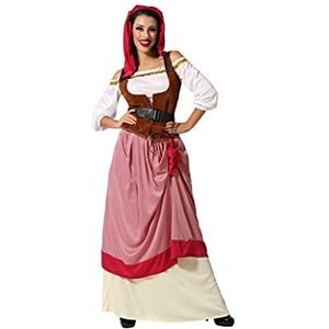 ATOSA 12326 Kostuum Innkeeper Vrouw XXL Rood-Carnaval, Größe 46