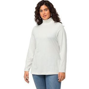 Ulla Popken Shirtrolli Basic coltrui voor dames, beige, 42-44