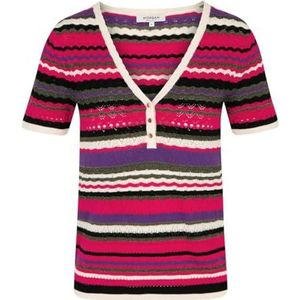 Morgan Damestrui met korte mouwen, gestreept, maat XS, Meerkleurig, XS