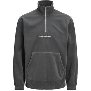 Jack & Jones Jorvesterbro Fleece Quarter Zip Noos, asphalt, XS