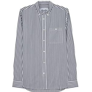 Seidensticker Casual overhemd voor heren, regular lange mouwen, button-down-kraag, donkerblauw, M