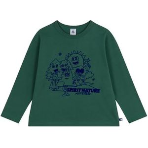 Petit Bateau T-shirt met lange mouwen van bedrukt katoen, Willow, 4 Jaren