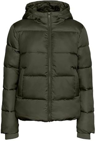 Pieces - BEE NEW - Gewatteerd Jack - Regular Fit - Met Capuchon