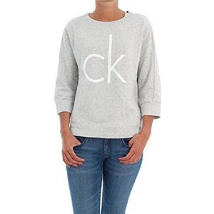 Calvin Klein Jeans Dames sweatshirt HENNA, beige (Oatmeal Heather 104), 40