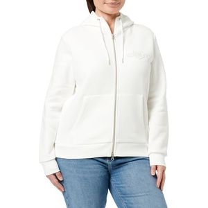 GANT REG Tonal Shield Zip Hoodie, Eggshell., XS