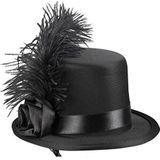 Boland 76328 - haaraccessoire Juliette, mini-hoed met clip, kostuum, Charleston, carnaval, themafeest, themafeest