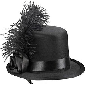 Boland 76328 - haaraccessoire Juliette, mini-hoed met clip, kostuum, Charleston, carnaval, themafeest, themafeest