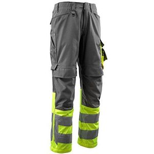 Mascot 15679-860-1817-76C47 Broek Leeds Maat L76cm/C47 in Donker Antraciet/Geel