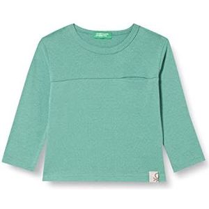 United Colors of Benetton T-shirt met lange mouwen voor kinderen en jongeren, donkergroen 283, 1 jaar
