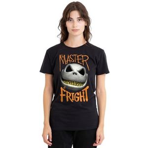 The Nightmare Before Christmas Jack Master of Fright dames T-shirt, zwart, klein, Zwart, S
