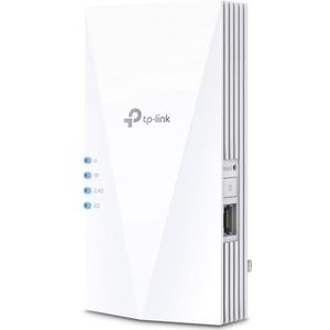 TP-Link RE580X AX1500 WiFi 6 WLAN versterker repeater (dual-band 1200 MBit/s 5 GHz + 300 MBit/s 2,4 GHz, MU-MIMO, Gigabit poort, compatibel met alle WLAN-routers)