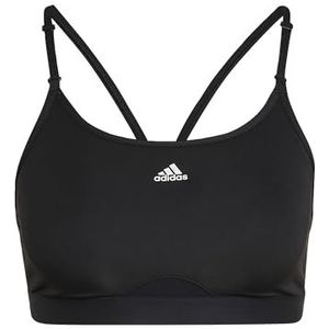 adidas Aeroreact Training Light Support Workout Bra, dames sportbeha, zwart, XXS D