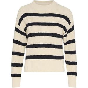 Part Two RetaPW Damestrui met lange mouwen, relaxed fit, Dark Navy Stripe, M