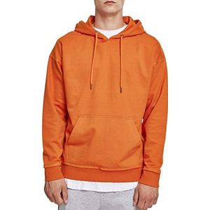 Urban Classics Oversized sweathoodie heren Sweatshirt met capuchon,Rust Oranje,S