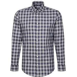 Seidensticker Herenoverhemd met lange mouwen, extra slim fit, lichtgrijs, 39