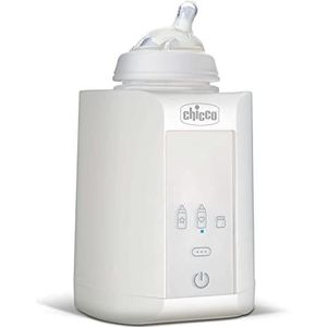 Chicco Babyflessenwarmer en babywarmer met drie programma's en automatische uitschakeling, wit, 14 x 14 x 17,5 cm, 481 gram