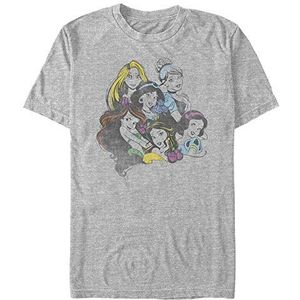 Disney Princesses - Princess Chillin Unisex Crew neck T-Shirt Melange grey 2XL