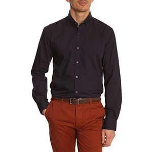 SELECTED HOMME Heren Zakelijk hemd Slim Fit 16034543 One Mix Mile Shirt ls NOOS, blauw (navy), 50 NL