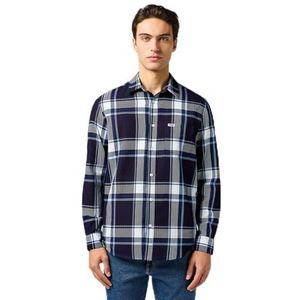 Geweven Overhemd - Indigo Plaid - Regular Fit - 100 Procent Katoen