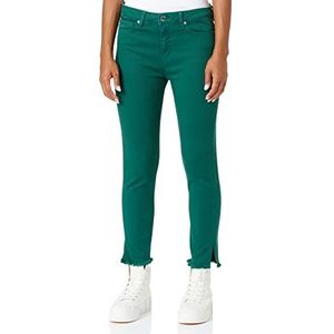 Love Moschino Cropped Bull with Logo Heart Back Tag Casual damesbroek, Groen, 32