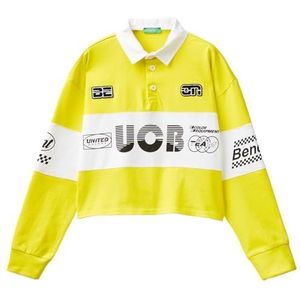 United Colors of Benetton Poloshirt voor dames, Geel, XL