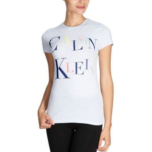 Calvin Klein onderwear dames nachtkleding & badjas/shirt S1541E Cotton Logo Tee PJ Top