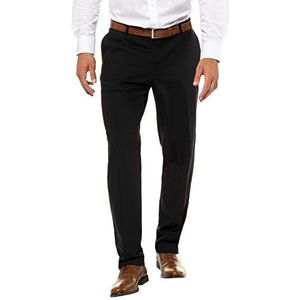 JP 1880 Heren grote maten grote maten Menswear L-8XL buikfit-broek, business, FLEXNAMIC®, bouwdoos Zeus, tot maat 72/36 721226, zwart, 36W x 32L