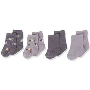 Bestseller A/S Baby-jongens NBMWAK Wool XXIII sokken, Iron Gate/Pack: 4 Pack, 62/68, Iron Gate/Pack: 4 stuks