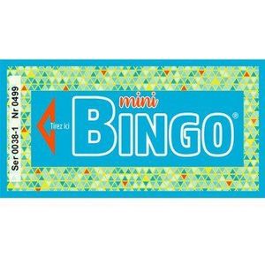 Ticket Mini Bingo, Blauw, 500 Stuk