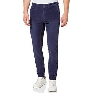 HKT by Hackett Hkt Faded Cord Chino jeans voor heren, blauw (inkt 591), 34W x 34L (Fabrikant maat: 29W x Lang)