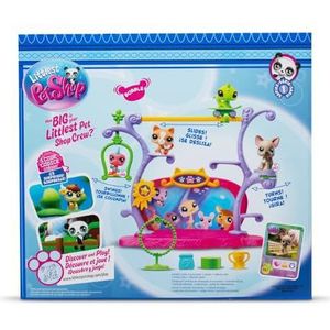 BANDAI Littlest Pet Shop, Speelset Pets Got Talent, beweegbare hoofden, Gen 7 (huisdieren #67 en #66 exclusieve speelset huisdieren), voor kinderen vanaf 4 jaar, BF00558, meerkleurig