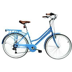 Versiliana Vintage fietsen - City Bike - Resistene - praktijk - comfortabel - perfect voor stadsmovers (PASTEL LIGHT BLUE, DAMES 66 cm)