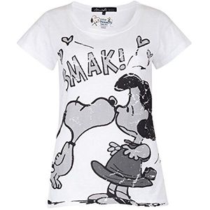 Blend Dames T-Shirt Snoopy tee CA4 48, effen, wit (20004 Bright White), M